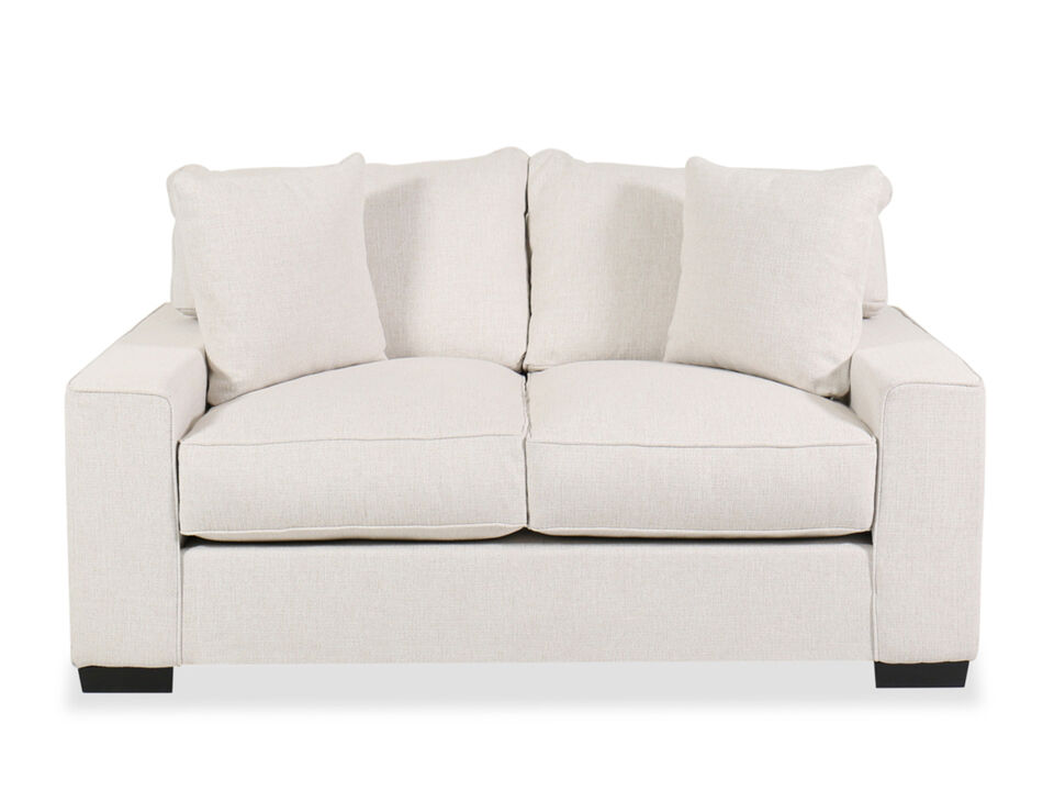 Troy Loveseat in Ivory